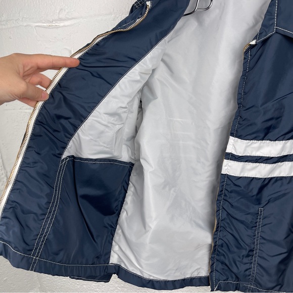 Birdwell Beach Britches Competition Jacket Navy and White Stripes Size M - Picture 9 of 13